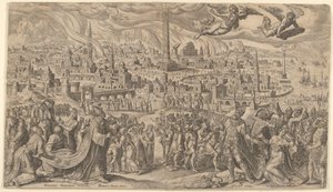 Pád Babylonu, 1569. od Philip Galle