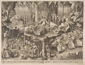 Podobenství o moudrých a hloupých pannách, ca. 1560-63. od Philip Galle