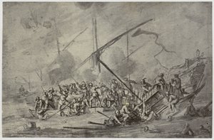 Della Bella, Boj na moři od Philip Henry Delamotte