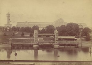Pokrok křišťálového paláce v Sydenhamu, 1854.