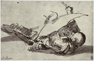 Salvator Rosa, Zraněný voják od Philip Henry Delamotte