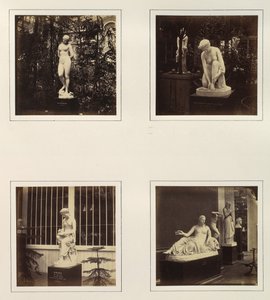 [Sochy Andromedy, Toilet of Atalanta, Corinna a Naiad], ca. 1859. od Philip Henry Delamotte.