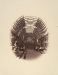 Pohled v Central Hall, Art Treasures Exhibition, Manchester, 1857. od Philip Henry Delamotte