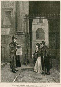 Snížení o tři procenta, Bank of England od Philip Hermogenes Calderon