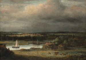 Wide River Landscape, ca. 1648-49. od Philip Koninck