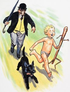 The Chase, ilustrace z knihy "The Water Babies" od Charlese Kingsleyho od Philip Mendoza