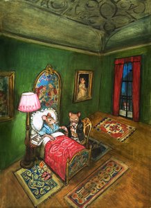 Myš z města a myš z venkova (kvaš na papíře) od Philip Mendoza