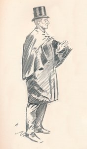 Náčrt tužkou od Phila Maye, c19. století 1903-1904