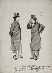 Oscar Wilde a Whistler od Philip William May