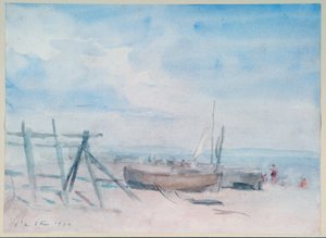 Odliv, pláž Walmer od Philip Wilson Steer