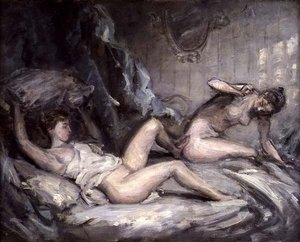The Pillow Fight (olej na plátně) od Philip Wilson Steer