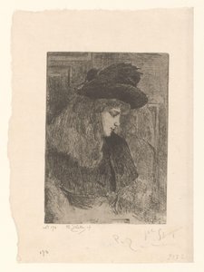 Meisje klade motyku Dívka s blond vlasy (původní název) od Philip Zilcken (signed by artist)