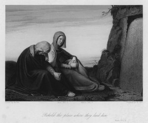 Marie u hrobu, Marek XVI., 6 (rytina) od Philipp (after) Veit