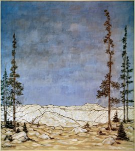 Horská krajina, (zimní krajina) od Philipp Bauknecht