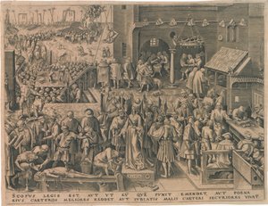 Justitia Justice ze Sedmi ctností, 1559. od Philipp Galle