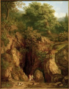 J.Ph. Hackert, jeskyně svatého Františka na Monte Verna I.