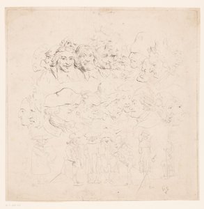 karikatury od Philipp Jacques Loutherbourg (I) (attributed to)