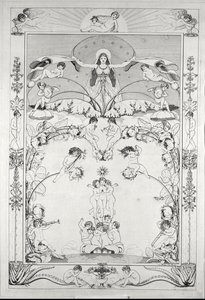Večerní ... (rytina) od Philipp Otto Runge