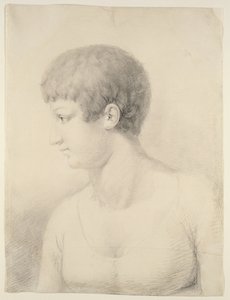 Portrét Pauliny Rungeové, 1801 (černá křída na papíře)