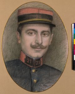 Seržant 21. pěšího pluku (pastel na papíře) od Philippe Galard