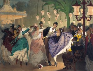 Waltz at the Bal Mabille (barevné lito)