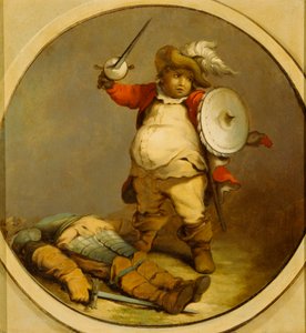 Falstaff s Body of Hotspur od Philippe Jacques de Loutherbourg