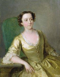Slečna Adamsová, asi 1741 (olej na plátně) od Philippe Mercier