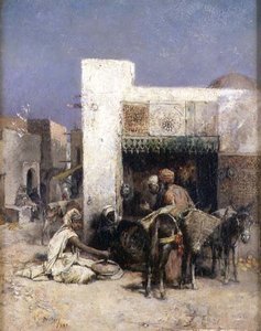 Arabové před domem od Philippe Pavy