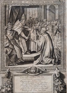 Rada stanov Maltézského řádu „“ Statuta Hospitalis Hervsalem ““ (obměkčení rytíře papežem), Philippe Thomassin, konec 16. století