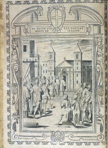 Deska stanov Maltézského řádu „Statuta Hospitalis Hervsalem““ (průvod), od Philippa Thomassina, konec 16. století