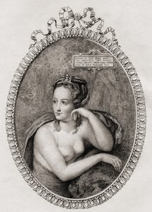 Francouzská milenka francouzského krále Jindřicha II.: Diane de Poitiers (1499-1566) od Philippe after Mercier