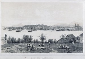 Devět panoramatických výhledů na Rio de Janeiro: Z Ilha das Cobras od Philippe and Ciceri Eugene Benoist