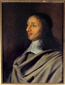 Portrét Antoine Le Maistre (nebo Lemaistre, Le Maitre) (1608-1646), profesor rétoriky a dikce dramatika Jean Racine Velká postava jansenismu, byl členem rodiny Arnauldů - Kopie původního ztraceného portrétu Philippe de Cham od Philippe de (after) Champaigne