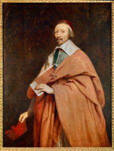 Armand Jean du Plessis, kardinál de Richelieu (1585-1642): portrét z dílny Philippe de Champaigne (1602-1674) od Philippe de (studio of) Champaigne