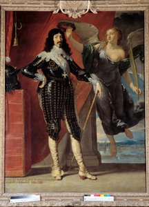 Portrét na nohou Ludvíka XIII. (1601-1643) korun od Victory. Obraz Philippe de Champaigne (1602-1674) od Philippe de Champaigne