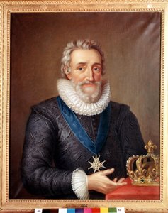 Portrét Jindřicha IV. (1553 - 1610), francouzského krále. Obraz od Philippe de Champaigne. Stockholmské národní muzeum od Philippe de Champaigne