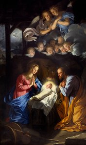 Narození Páně. Obraz Philippe De Champaigne (1602-1674) od Philippe de Champaigne