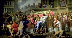 Překlad těl SS. Gervase a Protase do milánské katedrály, 1661 od Philippe de Champaigne