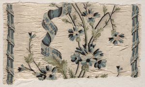 Dva kusy výšivky, 1723-1774.