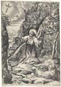 František z Assisi dostává stigmata od Philippe de Soye