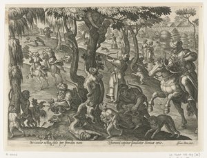 Apenjacht Jachttaferelen (název série) Ve kterém každý druh lovu, drůbeže a rybaření (název série) od Philips Galle