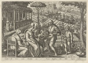 Jacht op de grasmus Jachttaferelen (název série) Ve kterém každý druh lovu, drůbeže a rybaření (název série) od Philips Galle