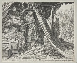 Judith zabíjela Holoferna od Philips Galle