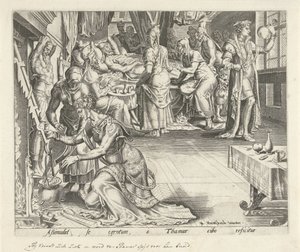 Tamar vaří pro Amnona Historie Tamar a Amnon (název série) od Philips Galle