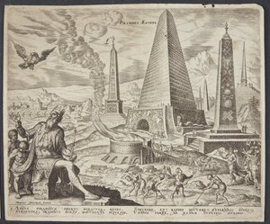 Egyptské pyramidy od Philips Galle