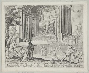 Socha Jupitera v Olympii od Philips Galle