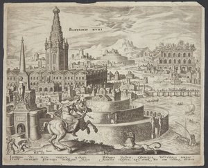 Babylonské hradby od Philips Galle