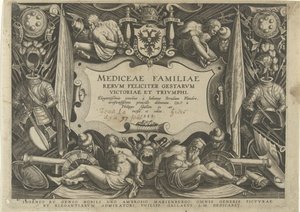 Titelprent van de série Medicejské rodiny Familiegeschiedenis van het geld De