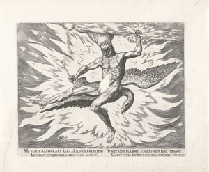 Ohňostroj Ignis (název na objektu) The Four Elements (název série) od Philips Galle