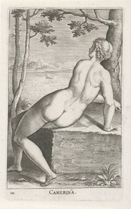 Ložnice Waternimf Ložnice (název na objektu) Stroom en waternimfen (název série) Oceanitidní nymfy, ehidrid potamidus naiad (název série) od Philips Galle